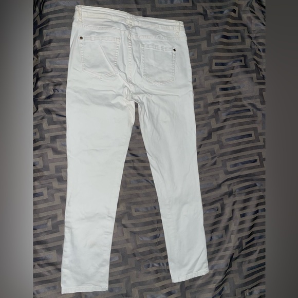 Pink Elephant Skinny Denim Jeans Size 6/28 Women’s White - Picture 9 of 9